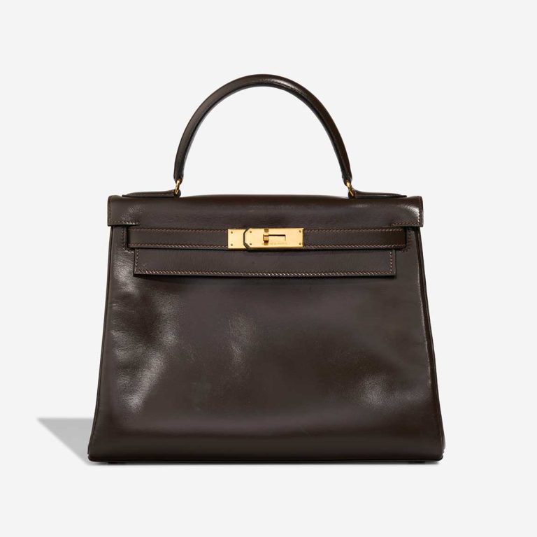 Hermès Kelly 28 Box Marron Front | Sell your designer bag