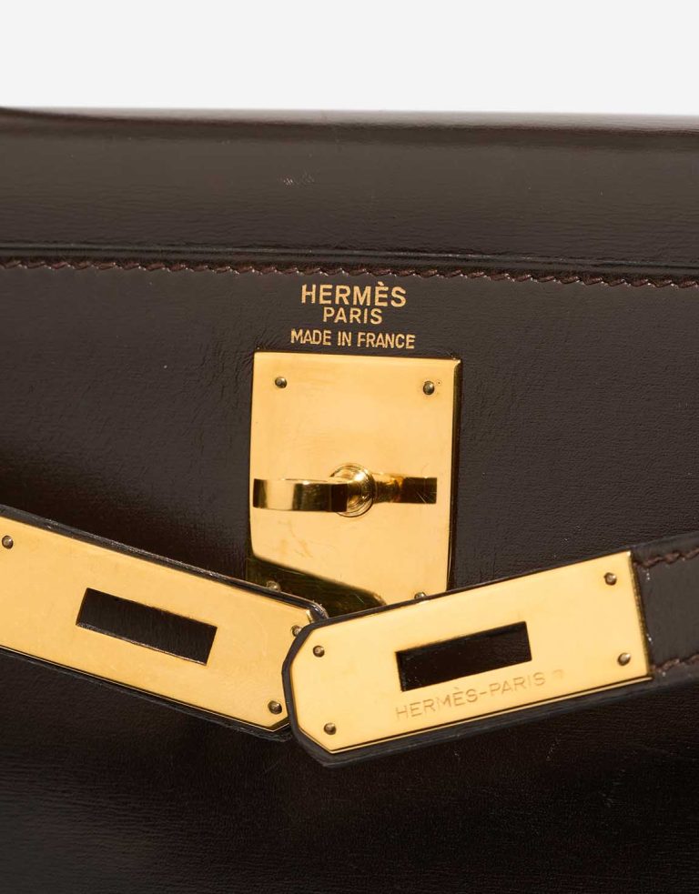 Hermès Kelly 28 Box Marron Logo | Sell your designer bag