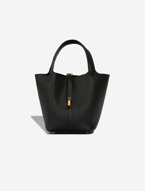 Hermès Picotin 22 Taurillon Clémence Black Front | Sell your designer bag