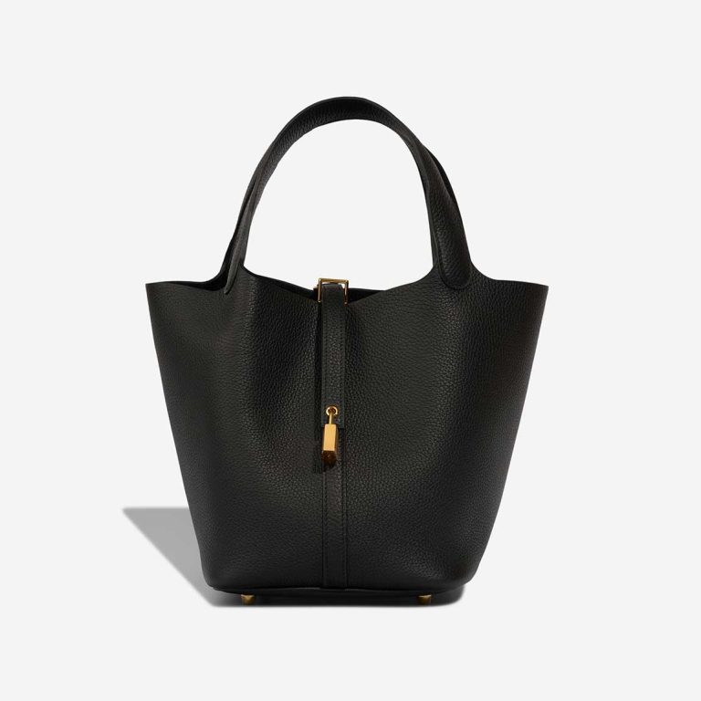 Hermès Picotin 22 Taurillon Clémence Black Front | Sell your designer bag