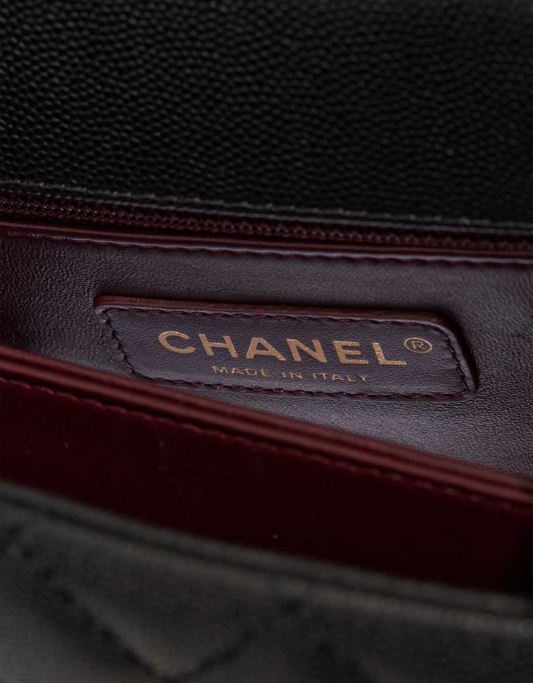 Chanel Timeless Handle Small Caviar Black Logo | Sell your designer bag