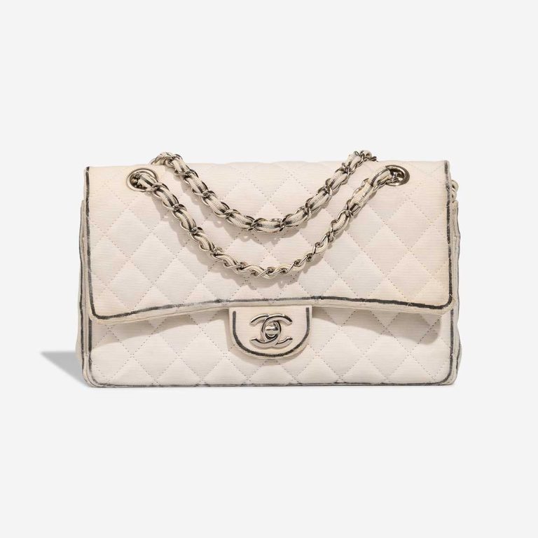 Chanel Timeless Medium Fabric White | Sell your designer bag