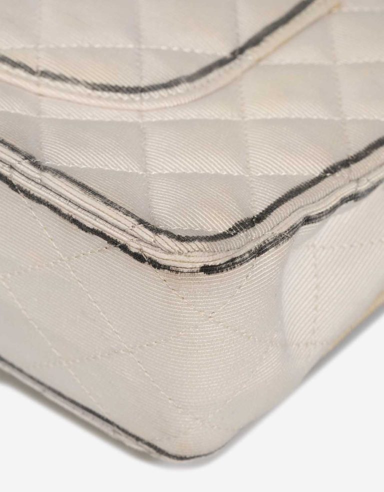Chanel Timeless Medium Fabric White Signs of wear | Sell your designer bag
