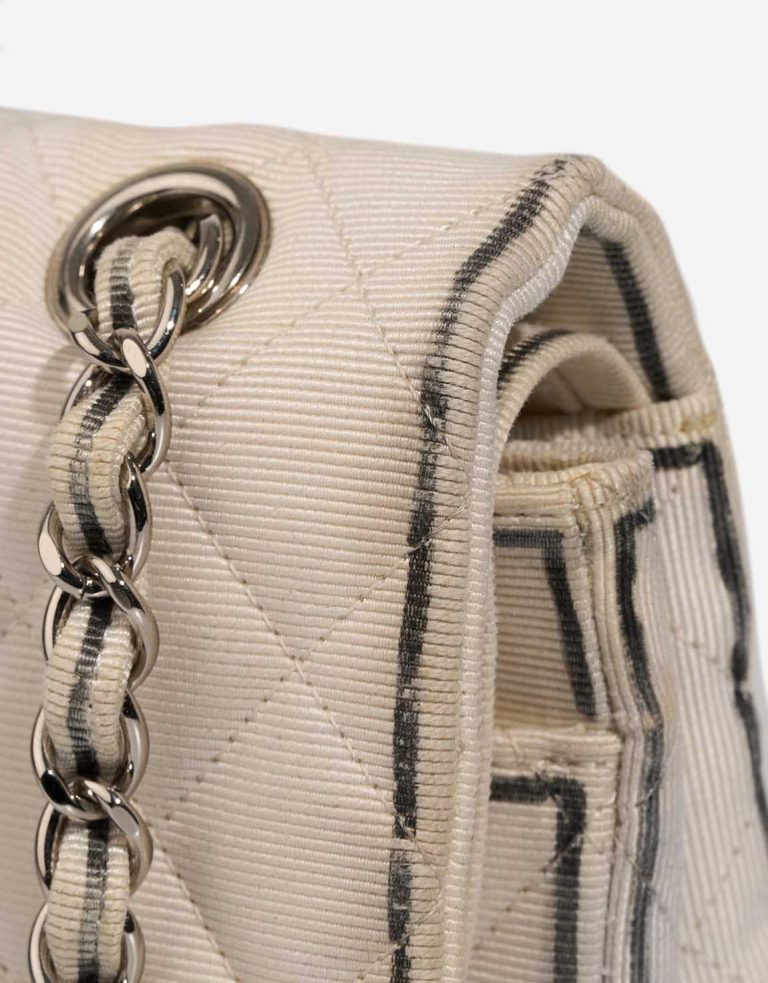 Chanel Timeless Medium Fabric White Signs of wear | Sell your designer bag
