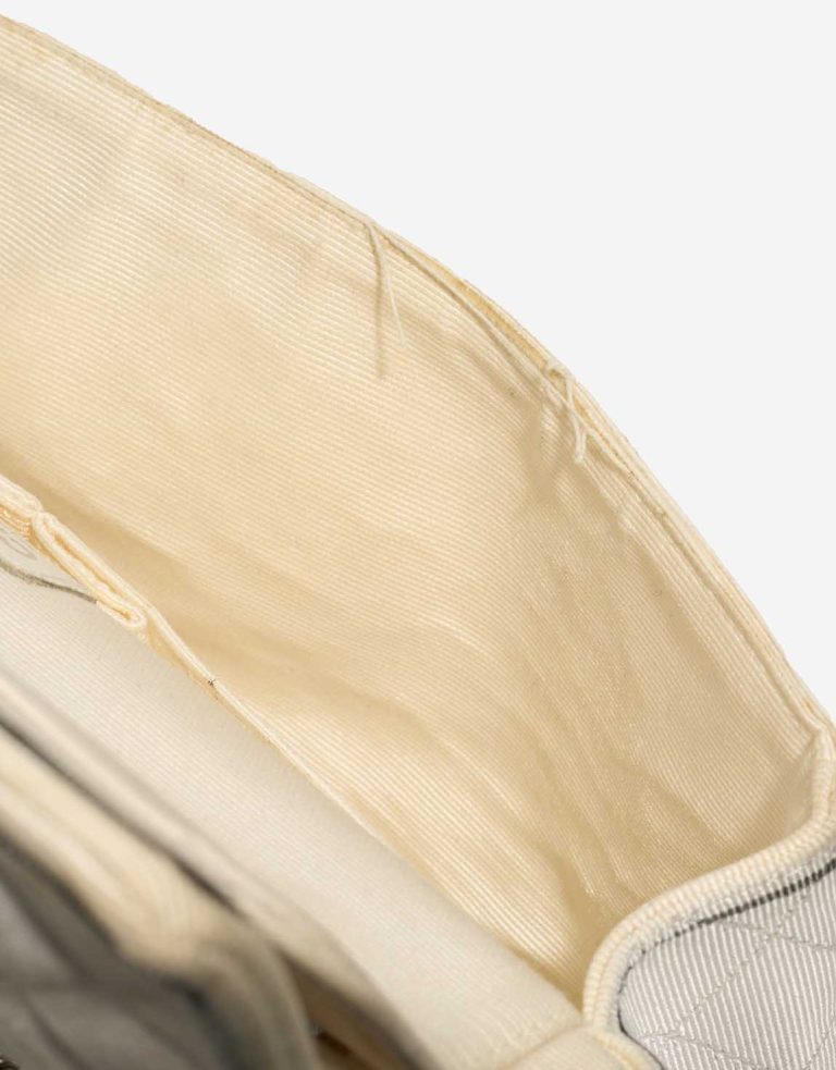 Chanel Timeless Medium Fabric White Signs of wear | Sell your designer bag