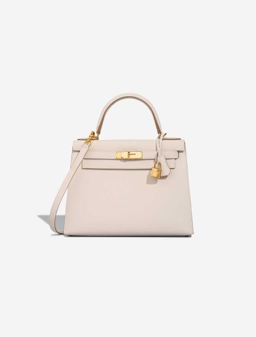 Hermès Kelly 28 Epsom Gris Pâle Front | Sell your designer bag