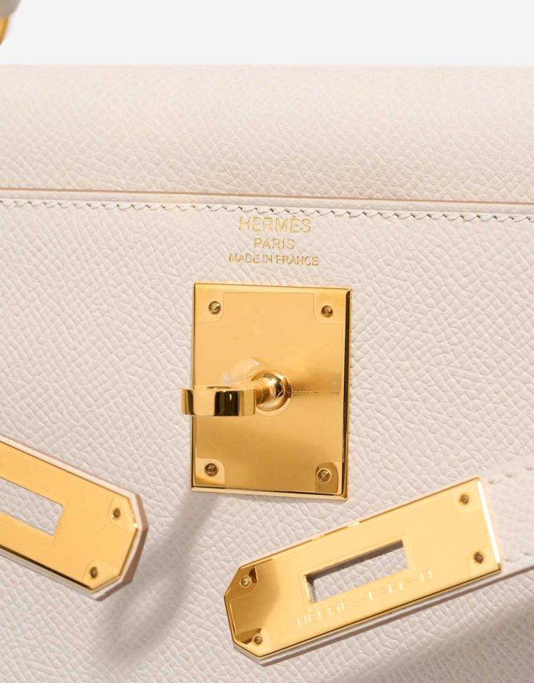 Hermès Kelly 28 Epsom Gris Pâle Logo | Sell your designer bag