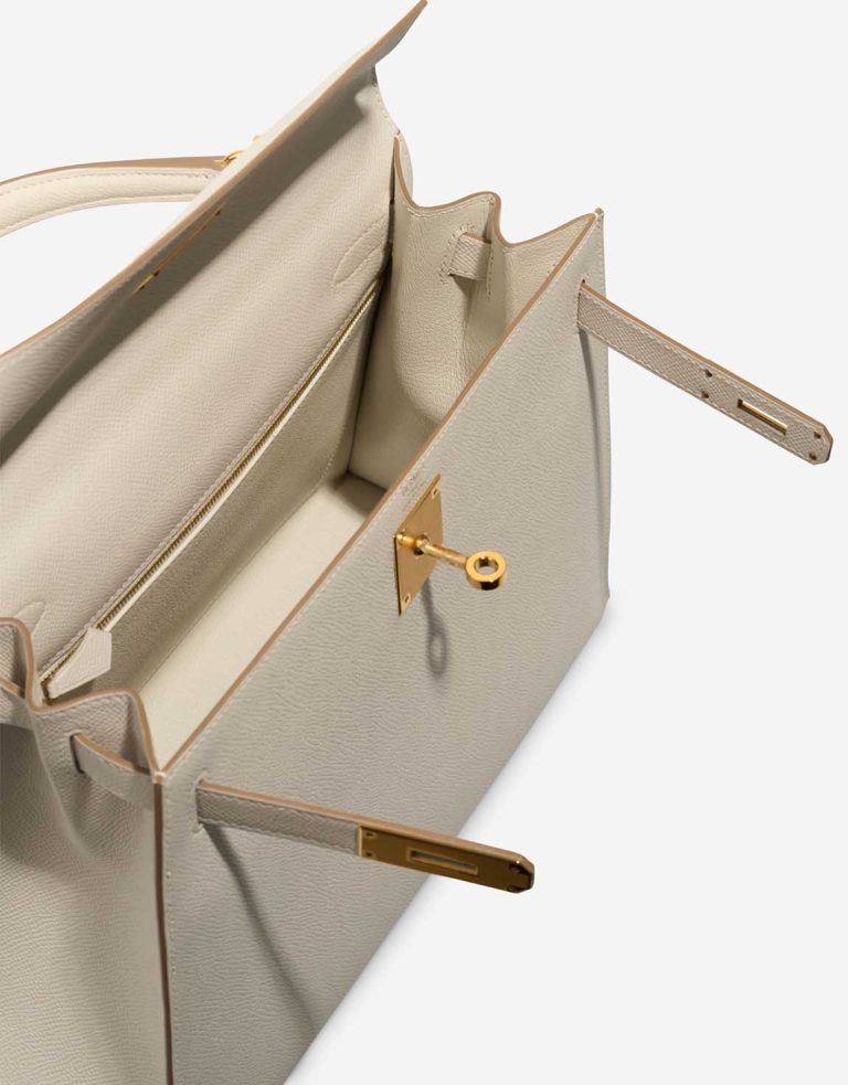 Hermès Kelly 28 Epsom Gris Pâle Inside | Sell your designer bag