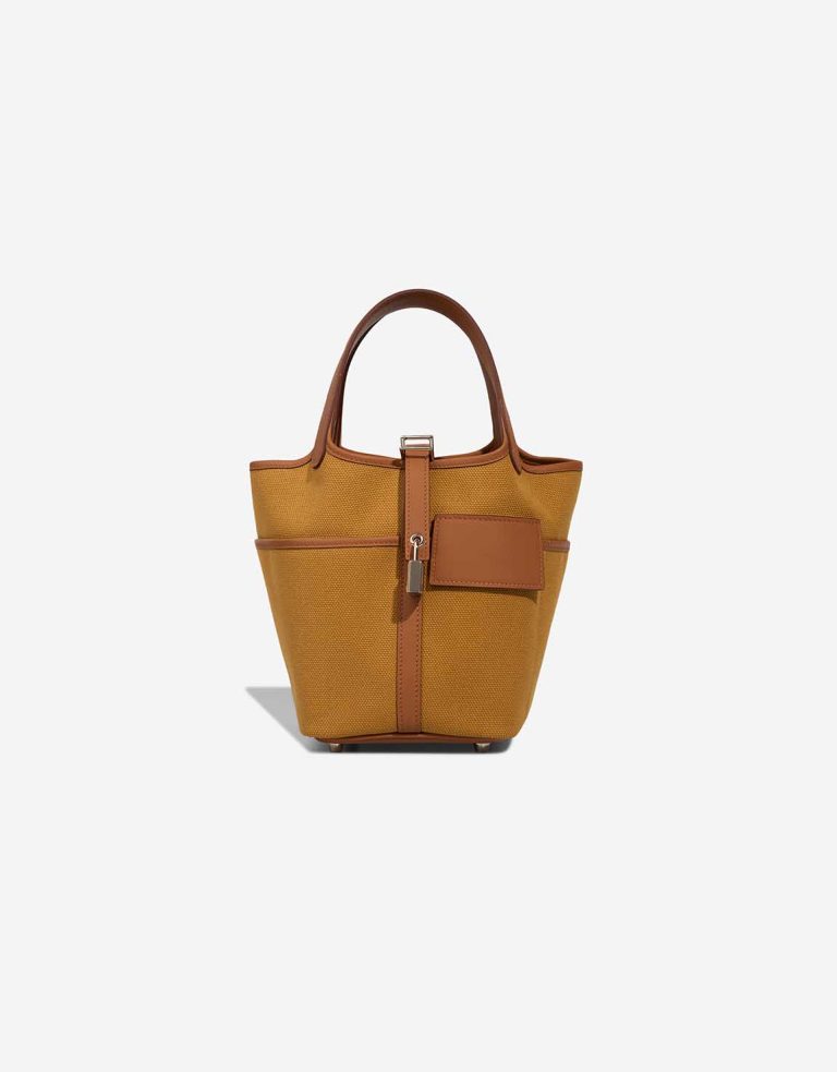 Hermès Picotin Cargo 18 Toile Goeland / Swift Gold / Desert Front | Sell your designer bag