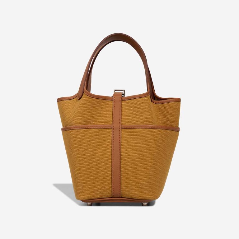 Hermès Picotin Cargo 18 Toile Goeland / Swift Gold / Desert | Sell your designer bag
