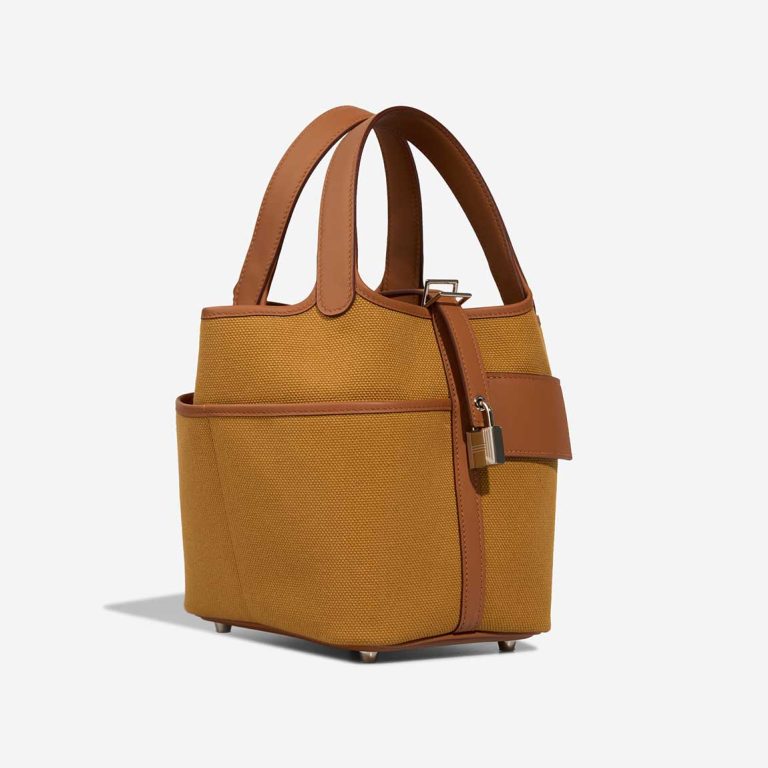 Hermès Picotin Cargo 18 Toile Goeland / Swift Gold / Desert | Sell your designer bag