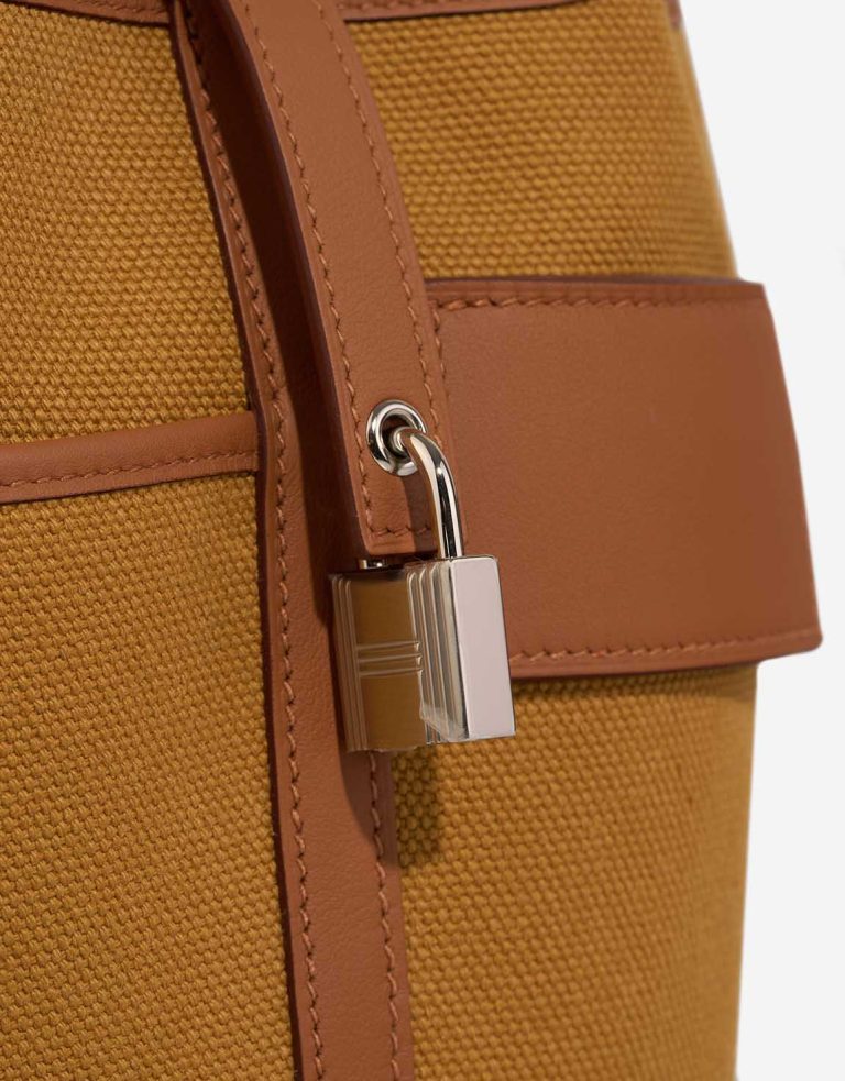 Hermès Picotin Cargo 18 Toile Goeland / Swift Gold / Desert Closing System | Sell your designer bag