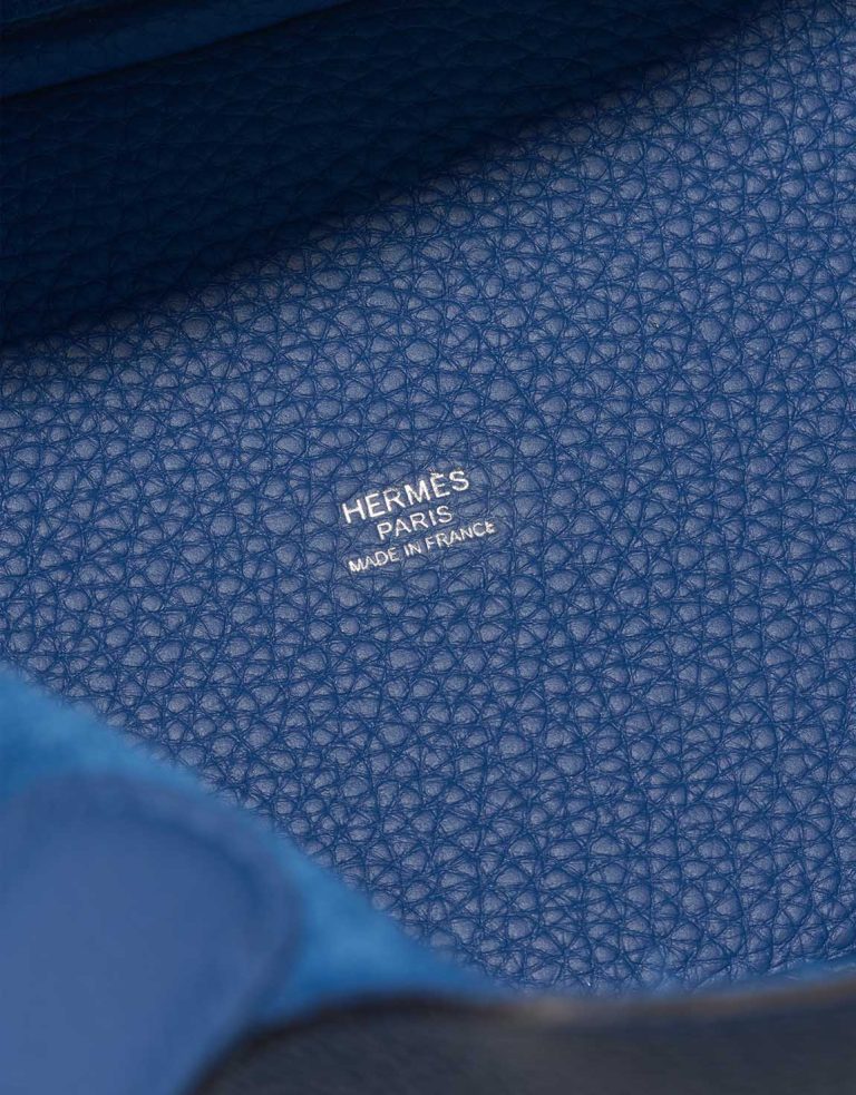 Hermès Picotin 18 Taurillon Clémence Blue Logo | Sell your designer bag