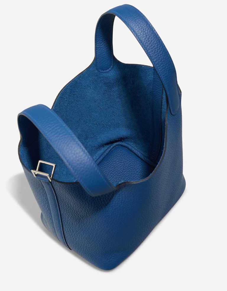 Hermès Picotin 18 Taurillon Clémence Blue Inside | Sell your designer bag