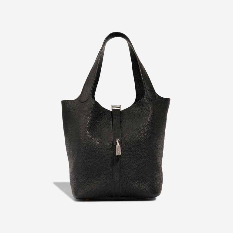 Hermès Picotin 22 Taurillon Clémence Black Front | Sell your designer bag