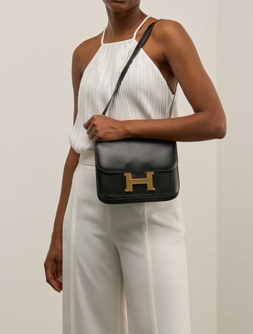 Hermès Constance 24 Chamonix Black on Model | Sell your designer bag