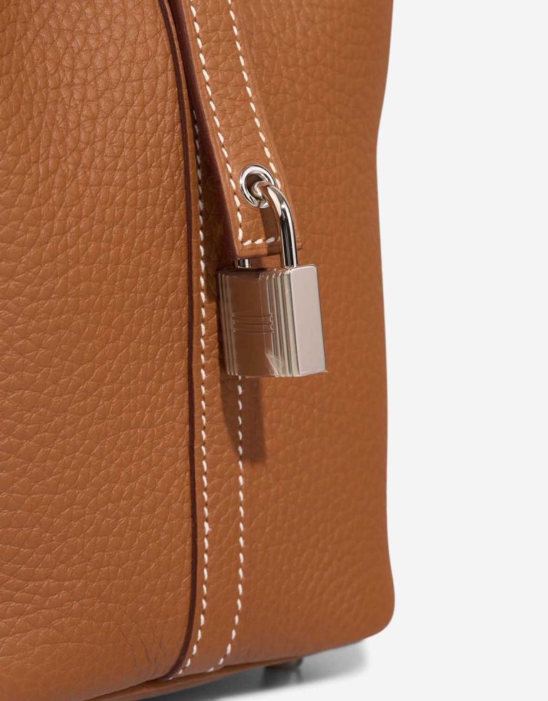 Hermès Picotin 18 Taurillon Clémence Gold Closing System | Sell your designer bag