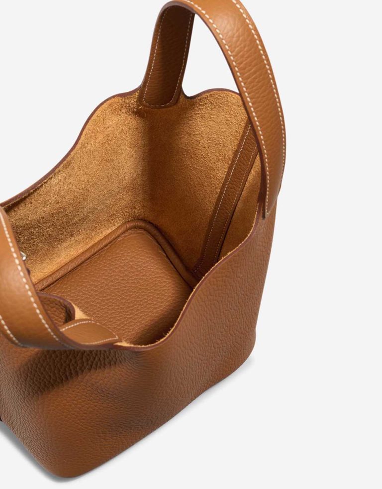 Hermès Picotin 18 Taurillon Clémence Gold Inside | Sell your designer bag