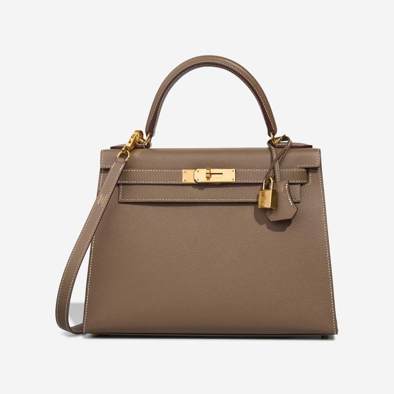 Hermès Kelly 28 Epsom Étoupe Front | Sell your designer bag