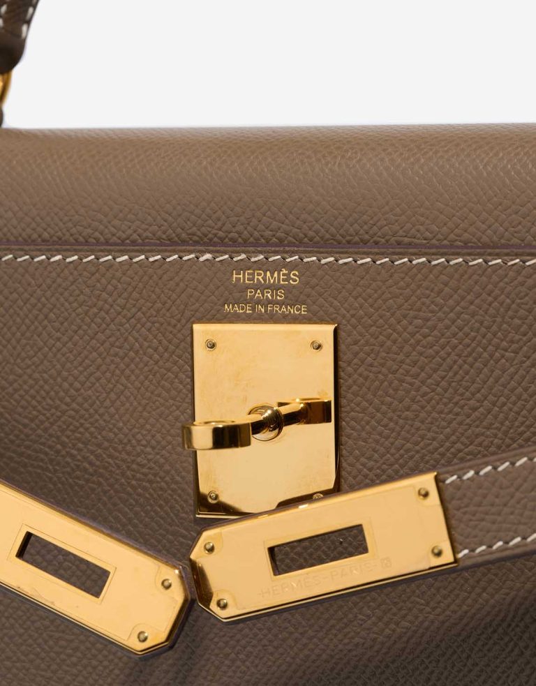 Hermès Kelly 28 Epsom Étoupe Logo | Sell your designer bag