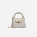 Chanel Kelly Medium Lamb Grey Front | Sell your designer bag