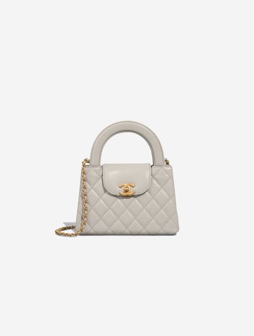 Chanel Kelly Medium Lamb Grey Front | Sell your designer bag