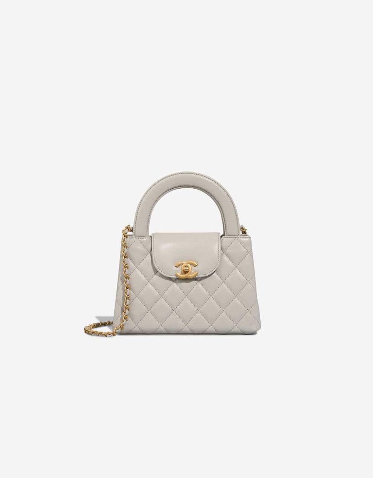 Chanel Kelly Medium Lamb Grey Front | Sell your designer bag