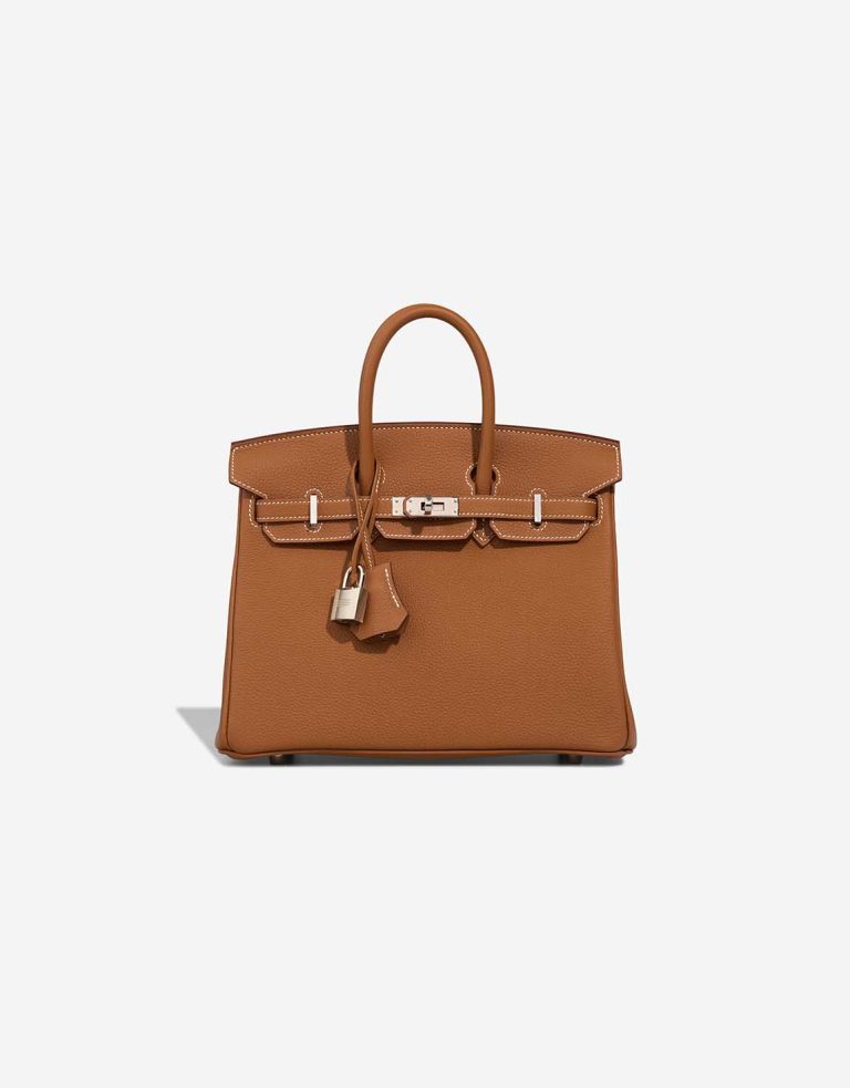 Hermès Birkin 25 Togo Gold Front | Sell your designer bag