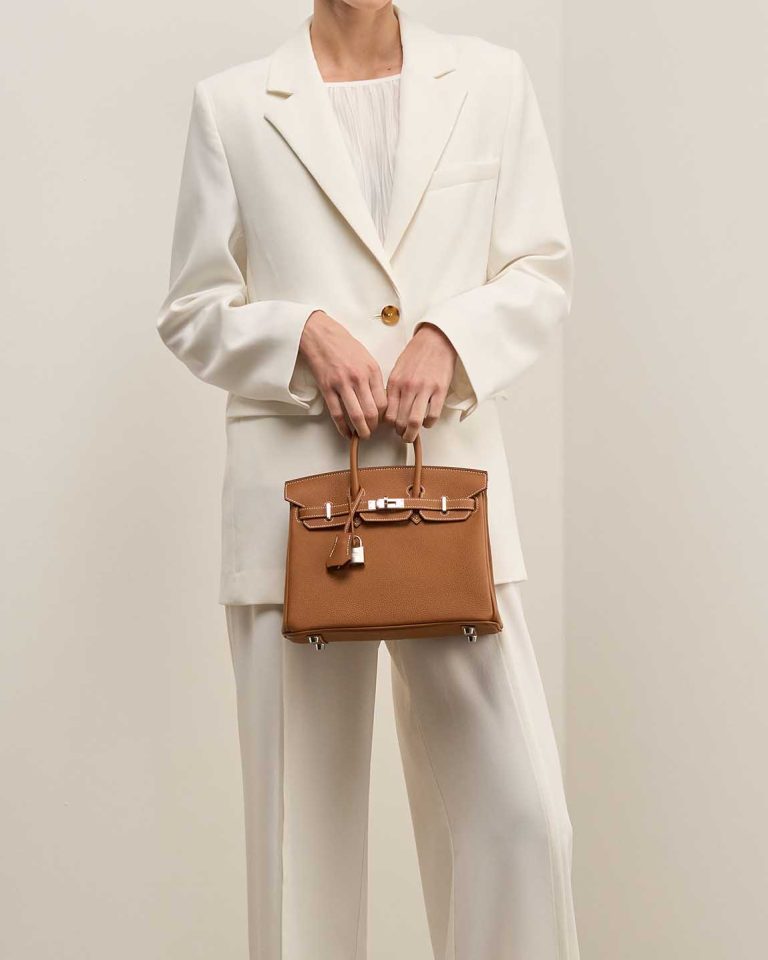 Hermès Birkin 25 Togo Gold Front | Sell your designer bag