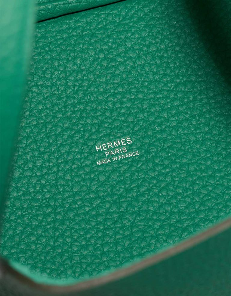 Hermès Picotin 18 Taurillon Clémence Vert Vertigo Logo | Sell your designer bag
