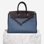 Hermès Birkin Shadow 35 Swift / Denim Black / Blue Front | Sell your designer bag