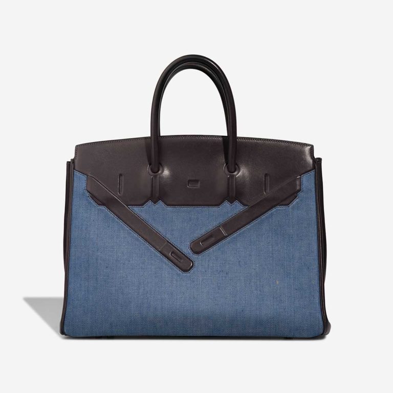 Hermès Birkin Shadow 35 Swift / Denim Black / Blue Front | Sell your designer bag