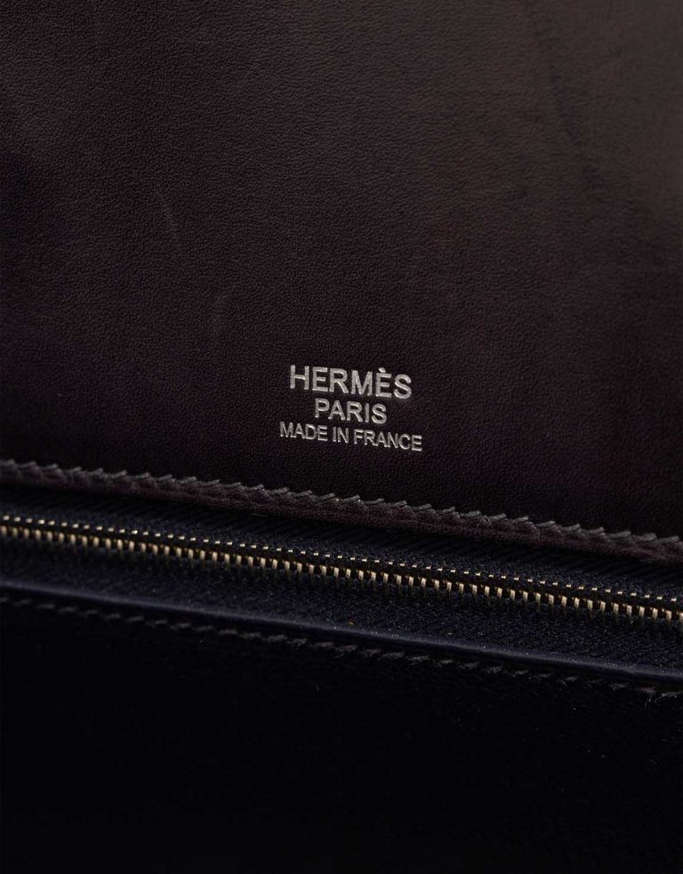 Hermès Birkin Shadow 35 Swift / Denim Black / Blue Logo | Sell your designer bag