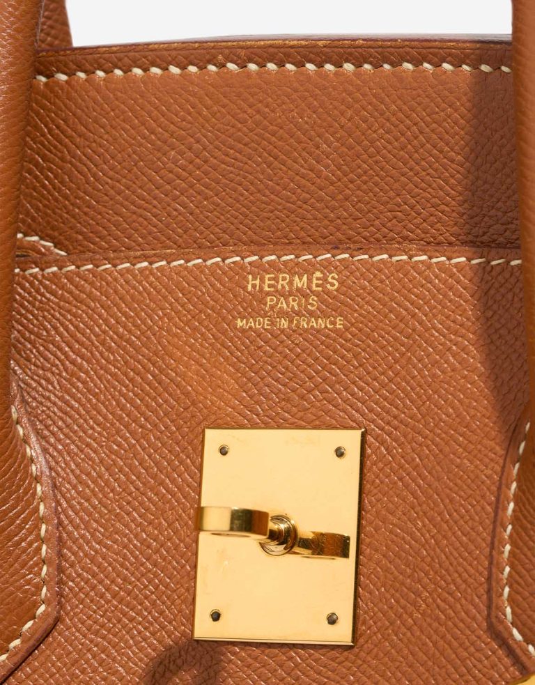 Hermès Birkin 35 Toile / Courchevel Gold / Écru Logo | Sell your designer bag