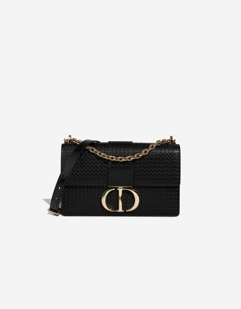 Dior 30 Montaigne Calf Black Front | Sell your designer bag