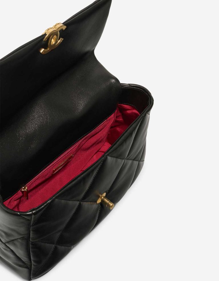 Chanel 19 Large Flap Bag Lamb Black Inside | Sell your designer bag