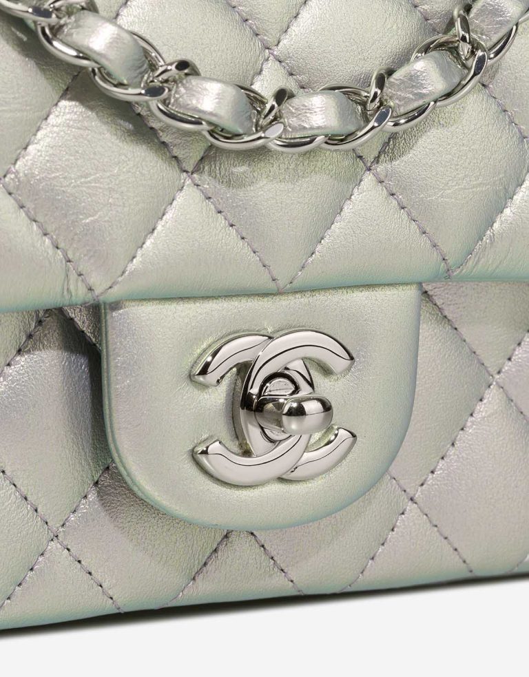Chanel Timeless Mini Rectangular Lamb Iridescent Closing System | Sell your designer bag