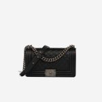 Chanel Boy Old Medium Caviar Black Front | Sell your designer bag