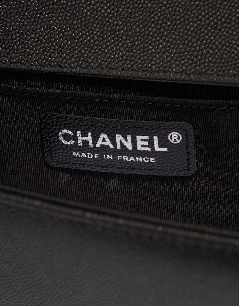 Chanel Boy Old Medium Caviar Black Logo | Sell your designer bag