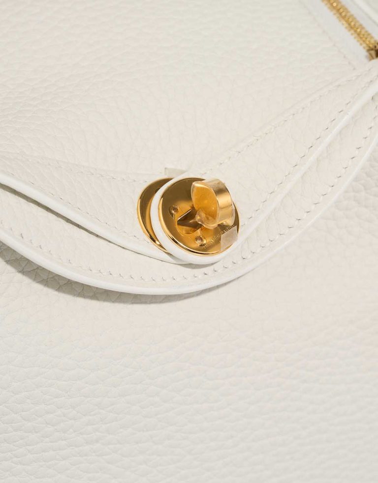 Hermès Lindy Mini Taurillon Clémence New White Closing System | Sell your designer bag