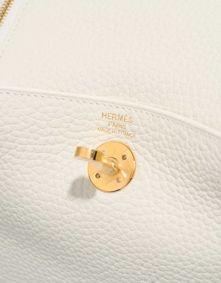 Hermès Lindy Mini Taurillon Clémence New White Logo | Sell your designer bag