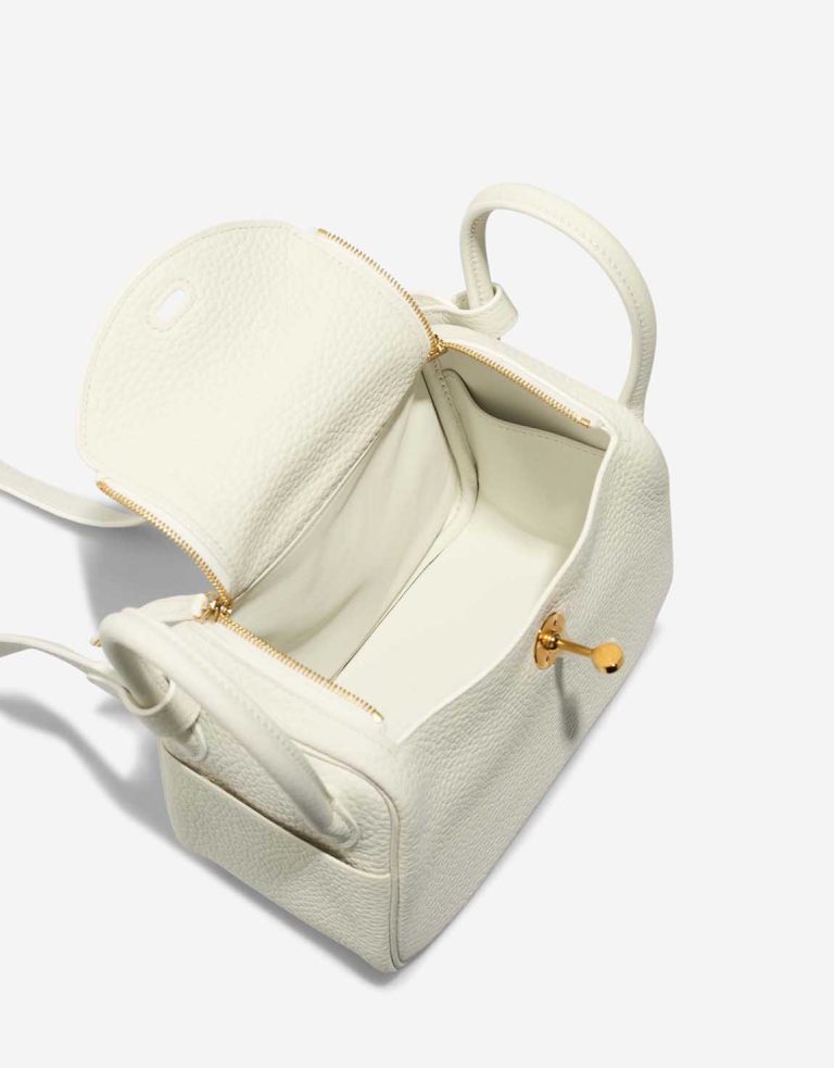 Hermès Lindy Mini Taurillon Clémence New White Inside | Sell your designer bag