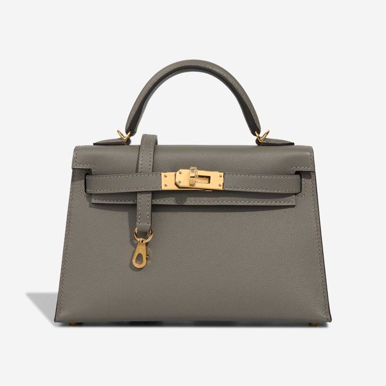 Hermès Kelly Mini Veau Madame Gris Meyer Front | Sell your designer bag