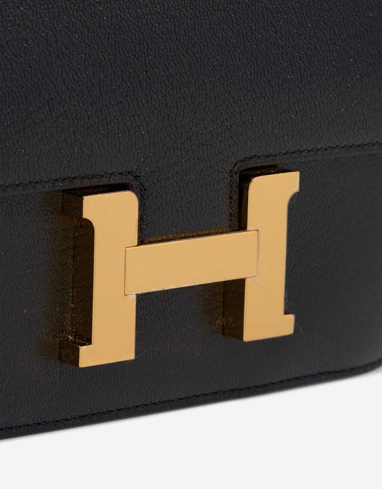 Hermès Constance 18 Chèvre Mysore Black Closing System | Sell your designer bag