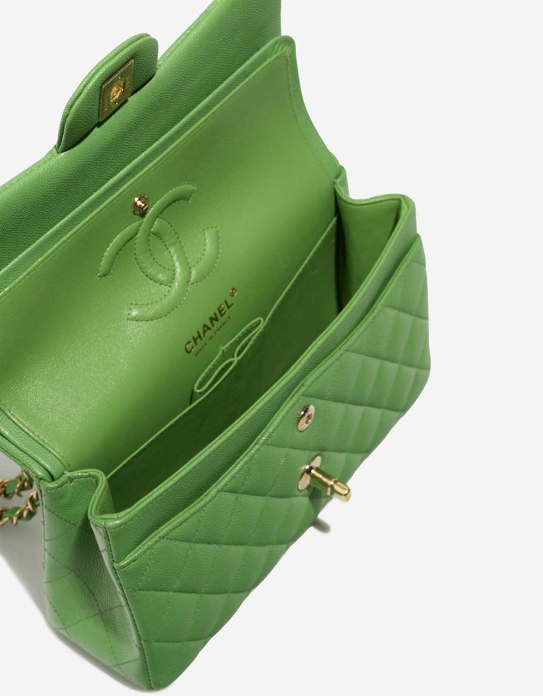 Chanel Timeless Small Caviar Green Inside | Sell your designer bag