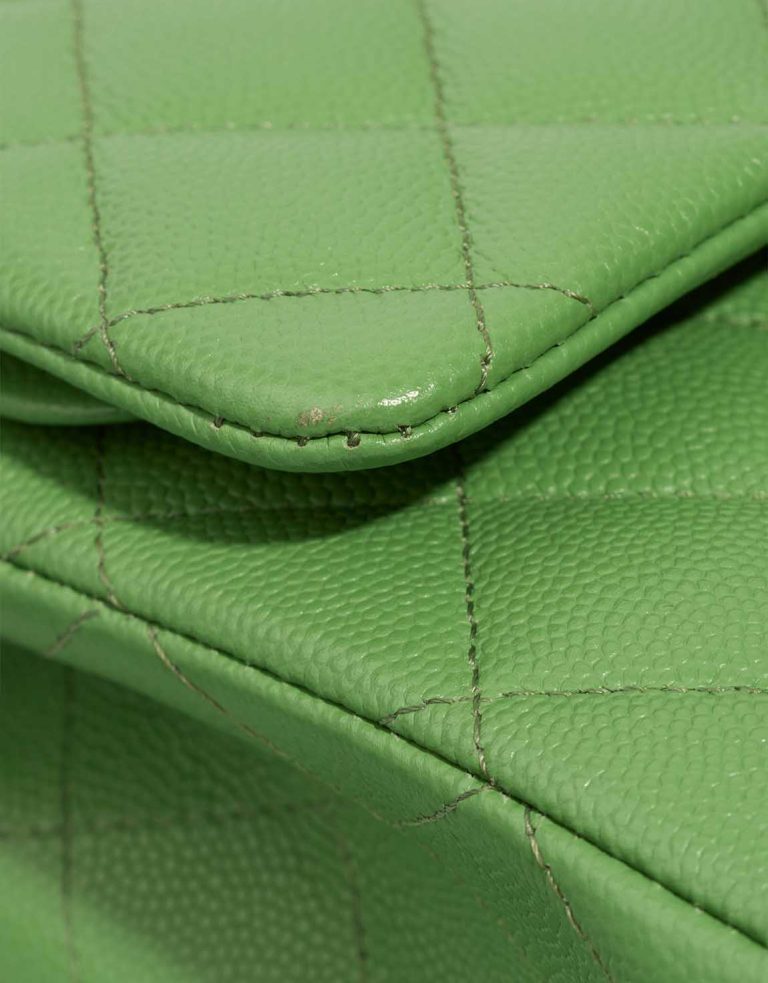 Chanel Timeless Small Caviar Green Signs of wear | Sell your designer bag