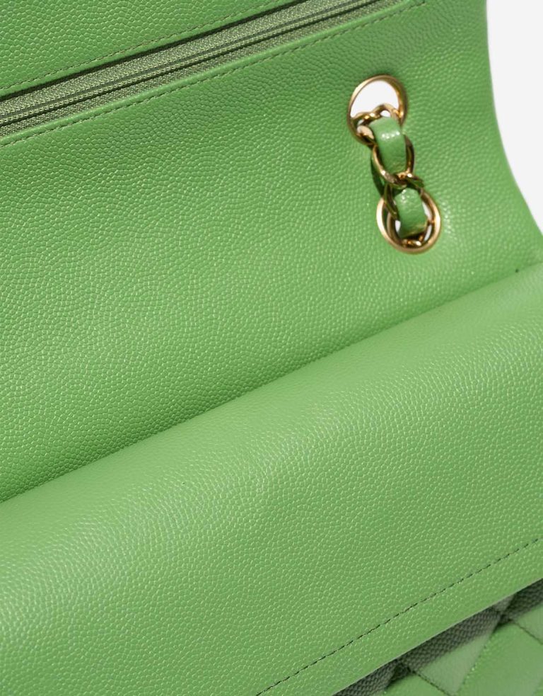 Chanel Timeless Small Caviar Green Signs of wear | Sell your designer bag