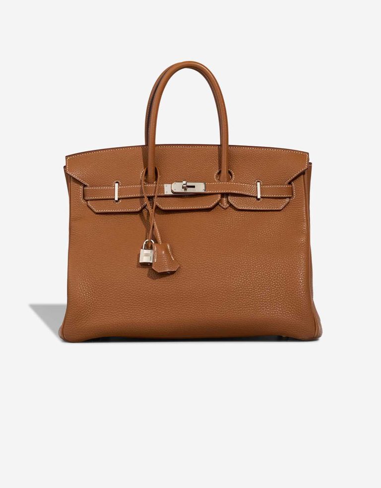 Hermès Birkin 35 Togo Gold Front | Sell your designer bag