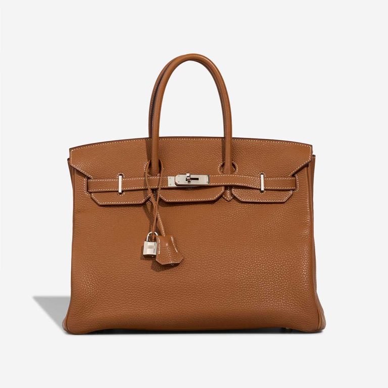 Hermès Birkin 35 Togo Gold Front | Sell your designer bag