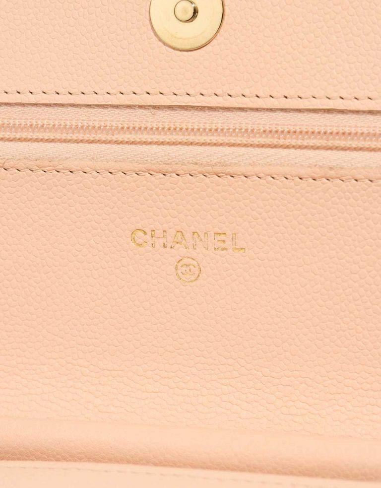 Chanel Timeless Wallet On Chain Caviar Beige Logo | Sell your designer bag